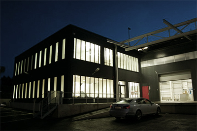 widrikssons åkeri arkitekt nattbild kontor